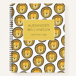 Lion pattern fun notebook
