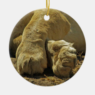 Lion Paws Ceramic Tree Decoration