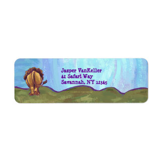 Lion Personalised Address Labels
