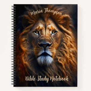 Lion Personalised Notebook & Inside Paper Design