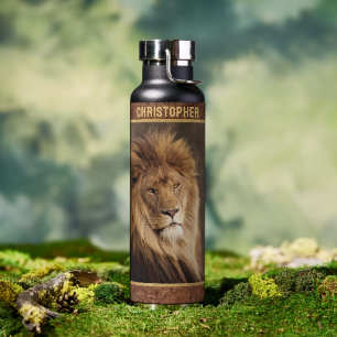 Lion Personalised Water Bottle