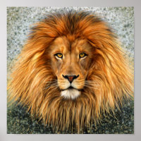 Lion Photograph Paint Art image