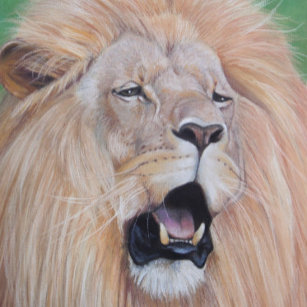 Lion picture big cat wildlife realist art jigsaw puzzle