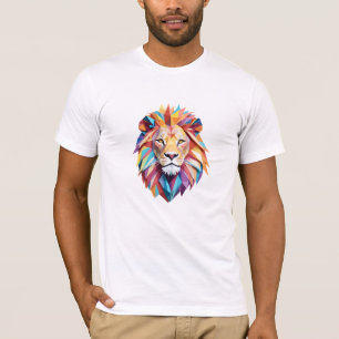 Lion Playful Adorable Fun Animal Colourful Joyful T-Shirt