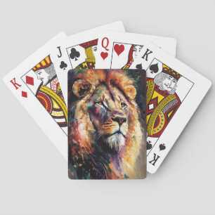 Lion Playing Cards