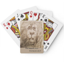 Lion Playing Cards