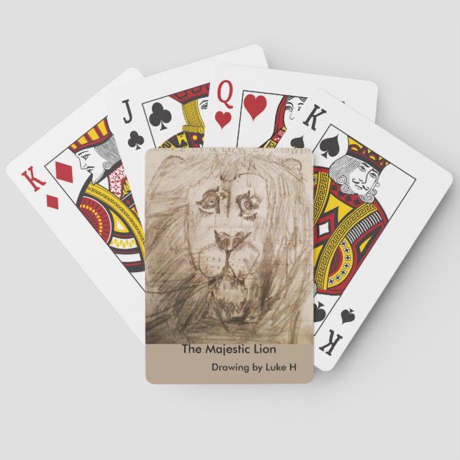 Lion Playing Cards (Back)