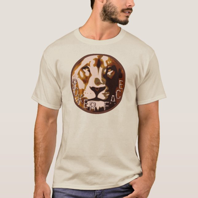 Lion Pokerface Logo T-Shirt (Front)