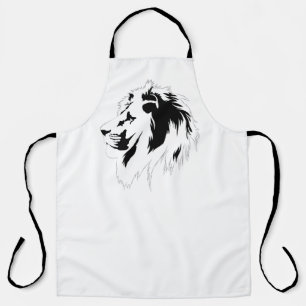 Lion Portrait (black)  Apron