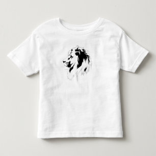 Lion Portrait (black) Toddler T-Shirt