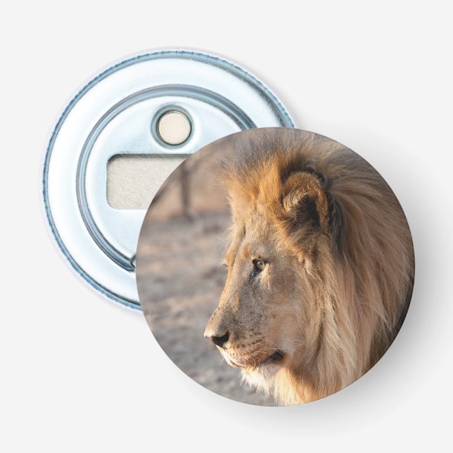 Lion Portrait Bottle Opener (Front)