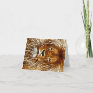 Lion Portrait Card