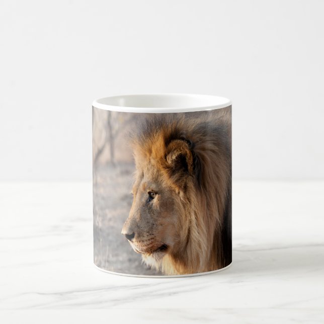Lion Portrait Coffee Mug (Center)