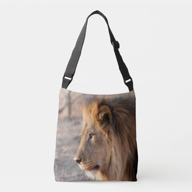 Lion Portrait Crossbody Bag (Front)