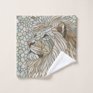 Lion Portrait Mosaic Art  Bath Towel Set