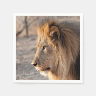 Lion Portrait Napkin
