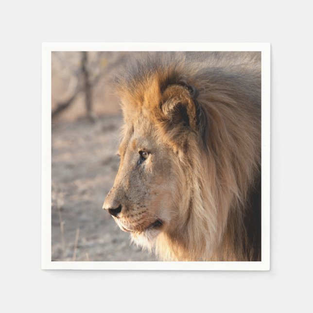 Lion Portrait Napkin (Front)