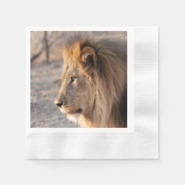 Lion Portrait Napkin (Front)