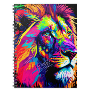Lion Portrait Painting Notebook