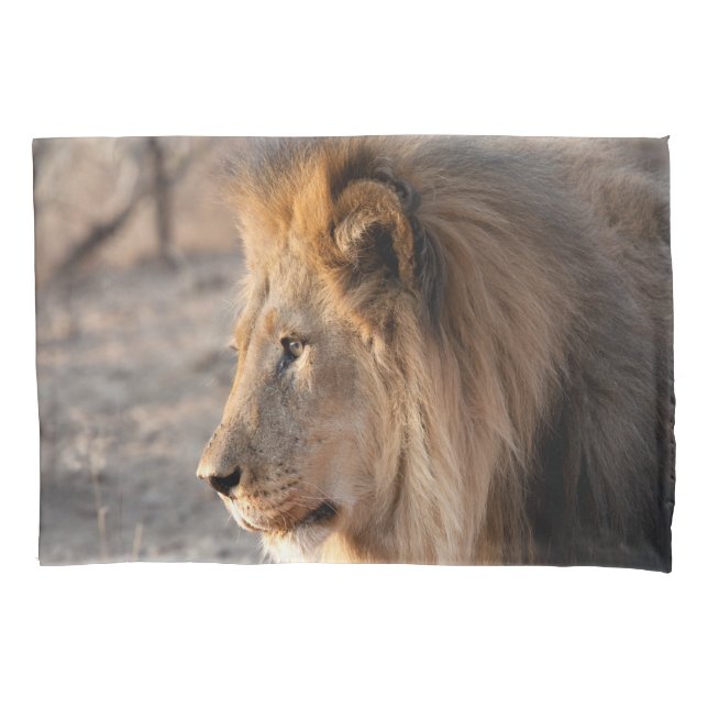 Lion Portrait Pillowcase (Front)