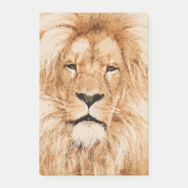 LION PORTRAIT POST-IT NOTES (Front)