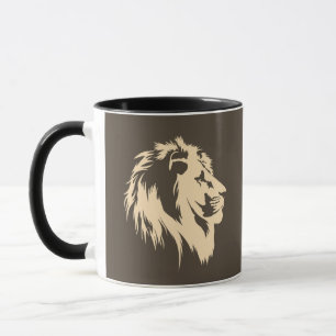 Lion Portrait (sand) Mug