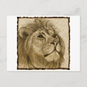 LION POSTCARD