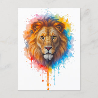 lion postcard