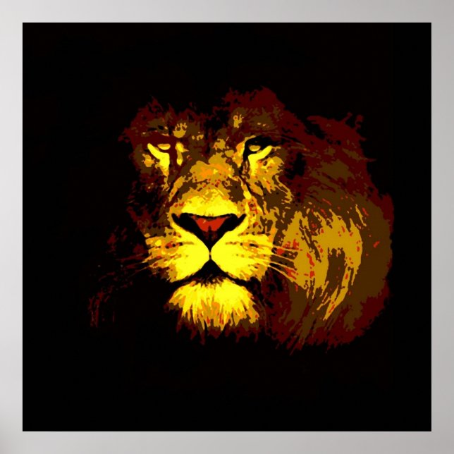 Lion Poster Print (Front)