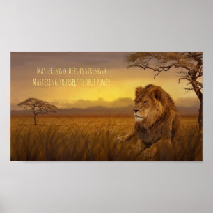 Lion Power 11" x 8.5", Value Poster Paper (Matte)