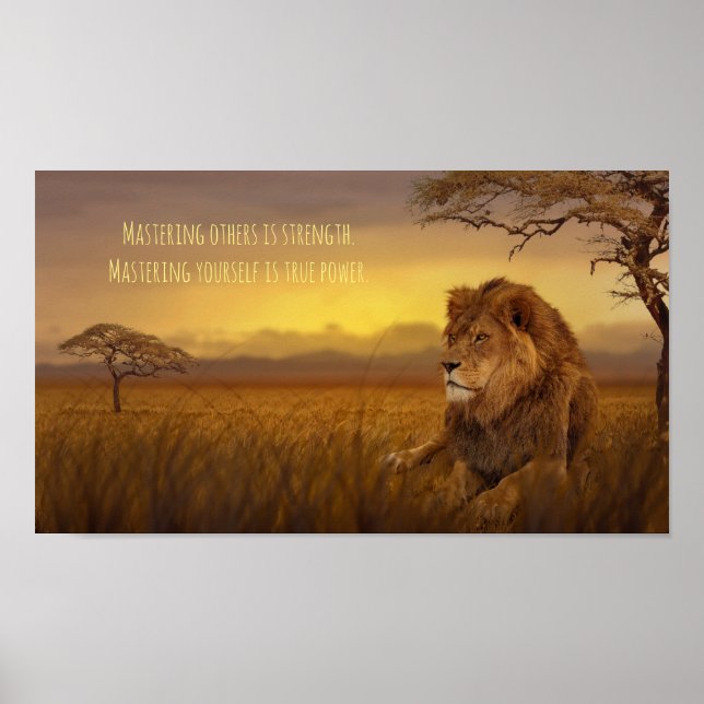 Lion Power 11" x 8.5", Value Poster Paper (Matte) (Front)