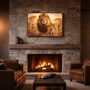 Lion Pride — Africa’s Authority Canvas Print