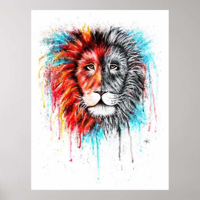 Lion Print Poster! (Front)