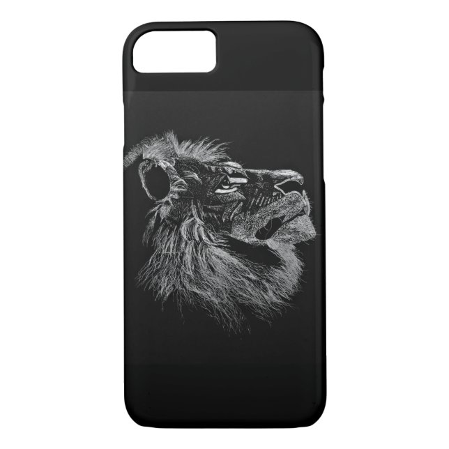 Lion profile iPhone case (Back)