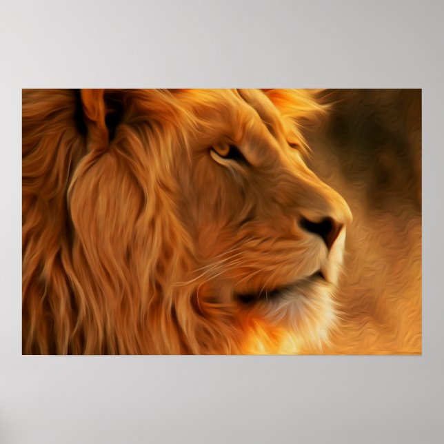 Lion Profile Poster (Front)