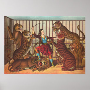 Lion Queen 1874 Poster