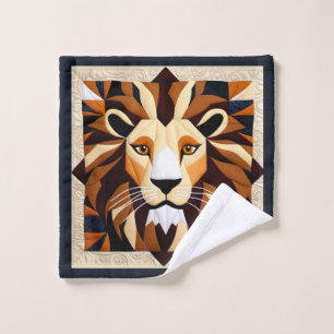 Lion Quilt  Wash Cloth