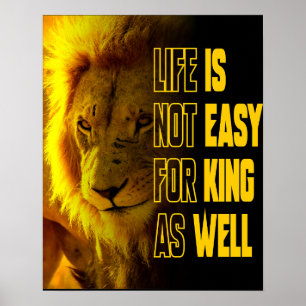 Lion Quote Poster