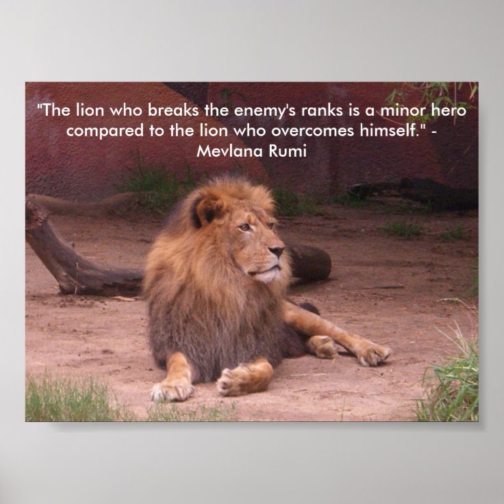Lion - Quote Poster | Zazzle