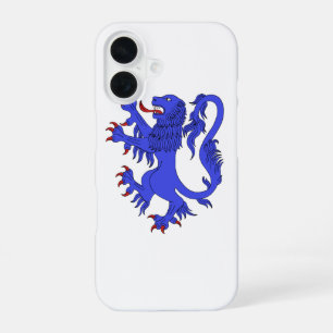 Lion Rampant Azure iPhone 16 Case