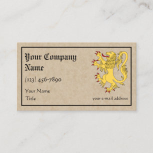 Lion Rampant Business Card