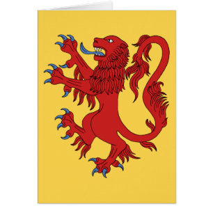 Lion Rampant Gules Greeting Card