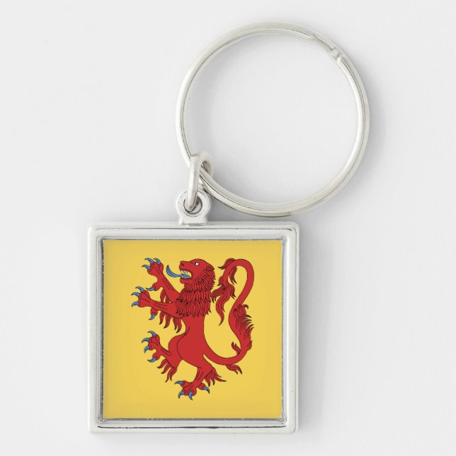 Lion Rampant Gules Key Ring (Front)