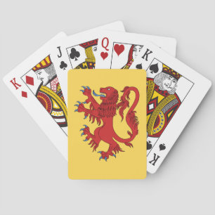 Lion Rampant Gules Playing Cards