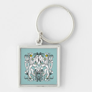 Lion Rampant Renaissance Wedding Key Ring