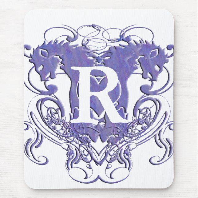 Lion Rampant Renaissance Wedding Mouse Mat (Front)