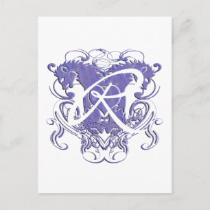 Lion Rampant Renaissance Wedding Postcard