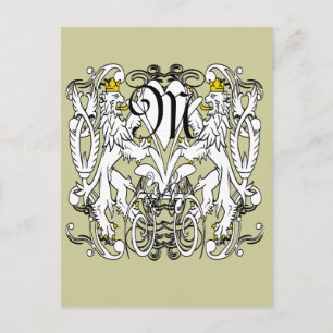 Lion Rampant Renaissance Wedding Postcard