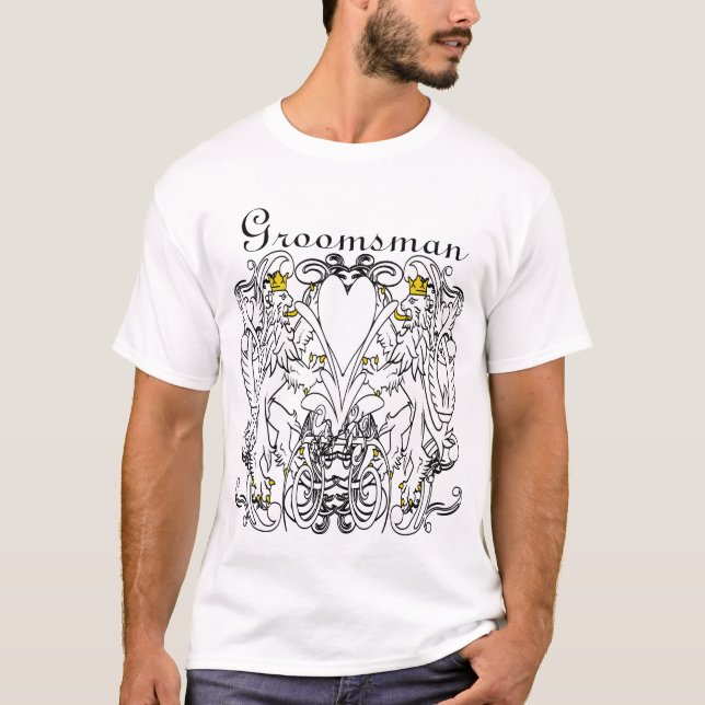 Lion Rampant Renaissance Wedding T-Shirt (Front)