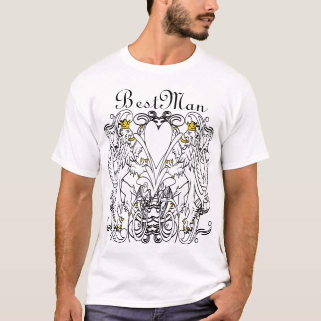 Lion Rampant Renaissance Wedding T-Shirt (Front)